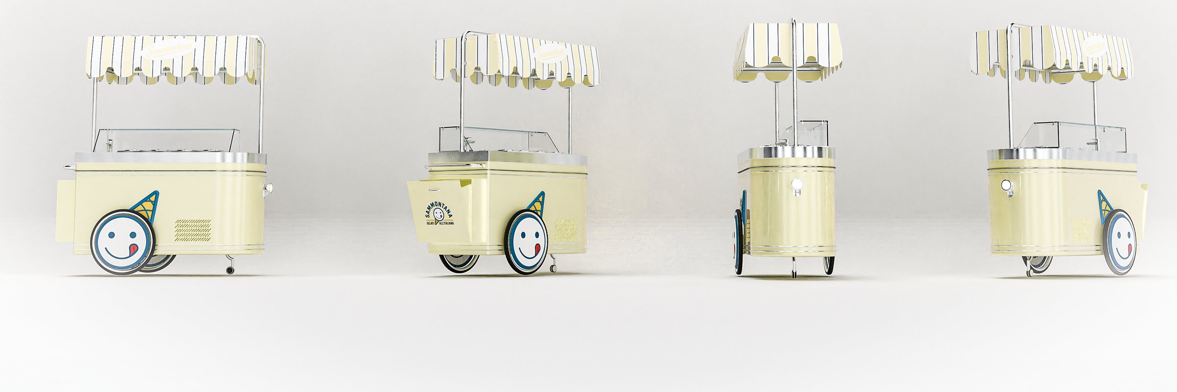 Four views of the Carretto Classic in a row