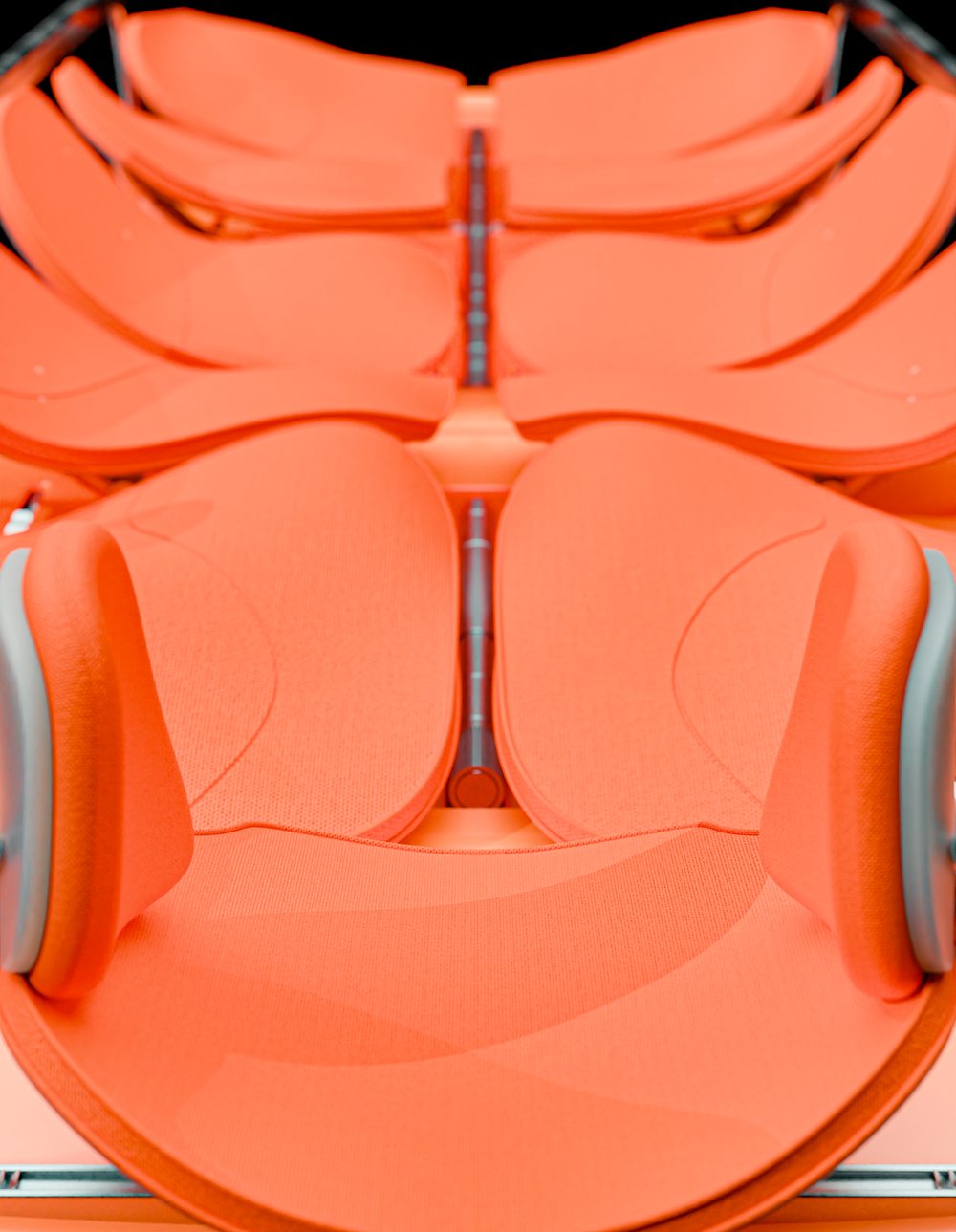 Removable cushions in rubberised waffle technical fabric