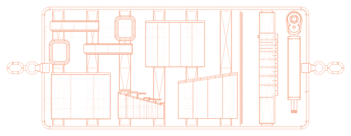 Top view of pocket configuration B