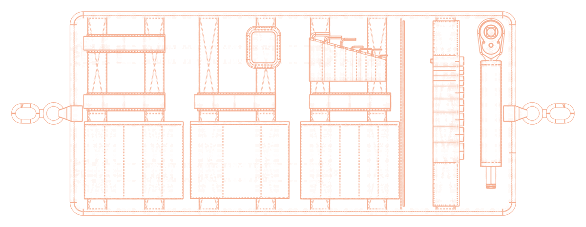 Top view of pocket configuration C